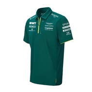 F1 racing suit+Aston Martin cognitive F1 jersey+summer unisex short sleeved polo shirt