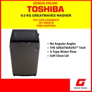 TOSHIBA 9.0 KG Greatwaves Washer AWM1000EM(SG)