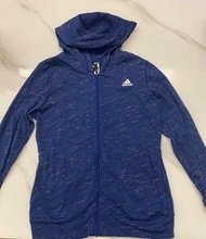 Adidas 藍色純綿外套