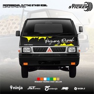 Stiker kabin depan pick up l300 stiker kabin depan pejuang rupiah cutting stiker l300 pick up
