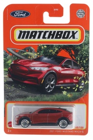 Matchbox 2022 - 2021 Ford Mustang MACH-E - Red - 65/100 - Electric Matchbox 2022 - 2021 Ford Mustang