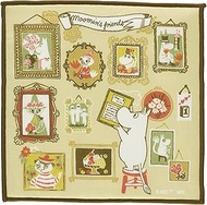 Miyamoto Mini Handkerchief Moomin Frame, Made in Japan, 5.9 x 5.9 inches (15 x 15 cm)