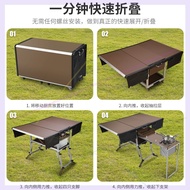 Stove folding table kitchen stove cookware go on road trip supplies outdoor vehicle equipment outdoor mobile camping.