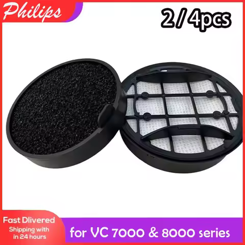 2/4 Pack For Cordless V C 7000 & 8000 Replacement Filter, Washable Foam Filter & Inlet Filter XC7053