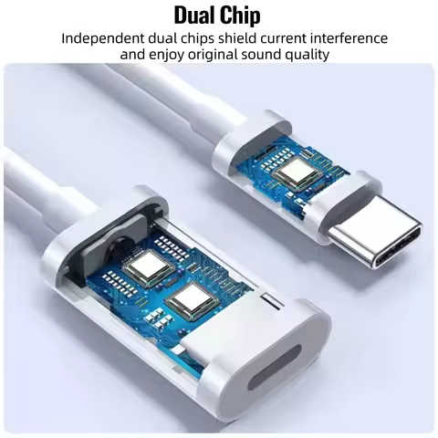 USB C to Lightning Headphone Audio Adapter Cable for iPhone 15,Type C to Lightning Charger Converter