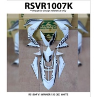 Rapido Cover Set Honda RS150R V1 V2 V3 Winner 150 (33) Ivory White Black Red White Accessories Motor RS150 Supra GTR 150