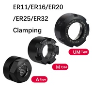 ER11 ER16 ER20 ER25 ER32 Clamping NUT for Drills Reamers Boring Bit Engraving Milling Cutter ER Type
