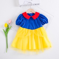 Snow White 1st birthday dress for baby girl 0-1-2-3 years old cotton tulle tutu dress newborn 0-3-6-12-24months infants girls dresses terno baby kids clothing