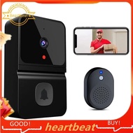 [Hot-Sale] Smart Video Door Bells Wireless WiFi Video Doorbell with Camera Black Plastic Smart Security Doorbell