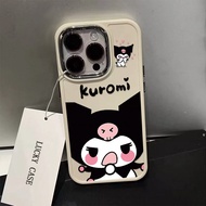 New Cartoon Kuromi Pattern Phone Case Compatible for IPhone11 12 13 14 15 Pro Max 7 8 Plus X XR XS MAX SE 2020 Luxury Soft Shockproof Case