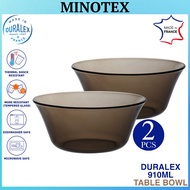 Duralex 2pcs 910ml Creole Table Bowl France/ Duralex Black Bowl / Mangkuk Duralex Hitam
