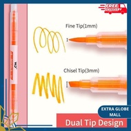 LONG STABILO MARKER STATIONERY HIGHLIGHTER MARKER PASTEL COLOR PERMANENT TWO-SIDED REVERSIBLE CONTEN