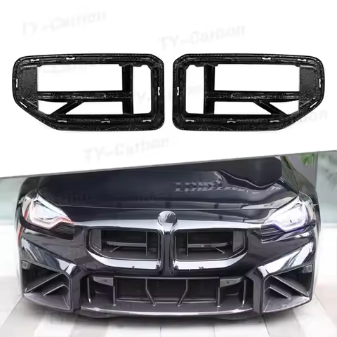 Carbon Fiber CS Style G87 M2 Grille for BMW G87 M2 Coupe Dual Kidney Grill Front Bumper Intake Grill