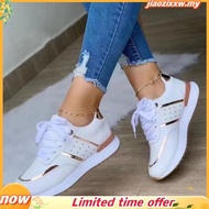 Ready stock kasut sukan perempuan sport wanita hitam putih plus size 35-43 2023 new fashion breathab