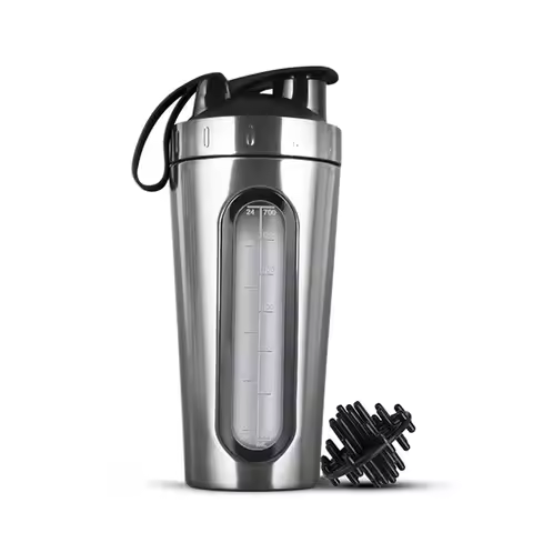BHBD-Shaker Bottles For Protein Mixes Stainless Steel Protein Shaker Not Stays Cold/Hot, Visible Win