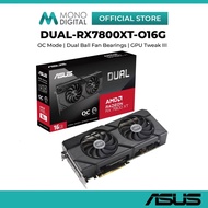 ASUS AMD DUAL RADEON RX 7800 XT OC EDITION 16GB GDDR6 256BIT GRAPHICS CARD WITH AXIAL TECH FAN (DUAL
