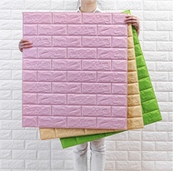 3D Bricks Wallpaper Foam Wall Sticker Korean Fake Bricks Wallpaper Pelekat Dinding 3D Hiasan Dalam Rumah