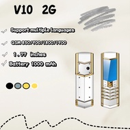 โทรศัพท์มือถือ V10ปุ่ม GSM ผิวตรงไม่สมาร์ทโฟนโทรศัพท์มือถือโทรศัพท์มือถือเก่าโทรศัพท์มือถืออะไหล่โทร