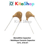 Monolithic Capacitor / Multilayer Ceramic Capacitor (474 , 470 nF)