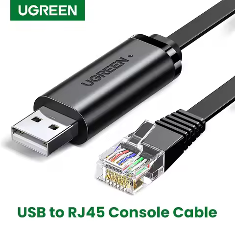 Ugreen USB to RJ45 Console Cable RS232 Serial Adapter for Cisco Router 1.5m USB RJ 45 8P8C Converter