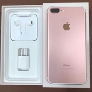 優質二手apple專門店 iphone7+ 玫瑰色128GB 配件全套正廠 全套全新