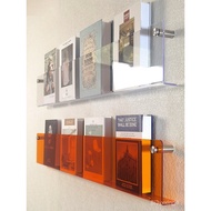Acrylic Display Storage Creative Magazine Rack Picture Book Rack Transparent Wall Shelf Wall Hanging Bookshelf Wall Deco