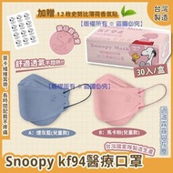 史努比 KF94 兒童立體醫療口罩(1盒30個)(非獨立包裝)(送12枚香氛貼)