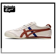 【Original】Onitsuka Tiger MEXICO 66 White Brown for men and women classic casual shoes