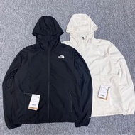 外國預訂 2色選the north face  higher run 拼色logo DWR防水連帽風褸外套