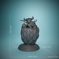 White Film Twins Dragon Egg Running Group DND Board Game Chess Piece Coating Coloring Dungeons and D