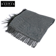 Fendi 銀狐毛條紋流蘇包 [二手]