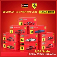 Bburago Ferrari Simulation Toy 1:64 Alloy Car Model SF90 SP1 Lafa 458S 488GTB 599GTO F50 F40 F12tdf