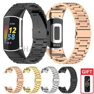 Stainless Steel Strap Metal Bracelet For Fitbit Charge 5 / Charge 6