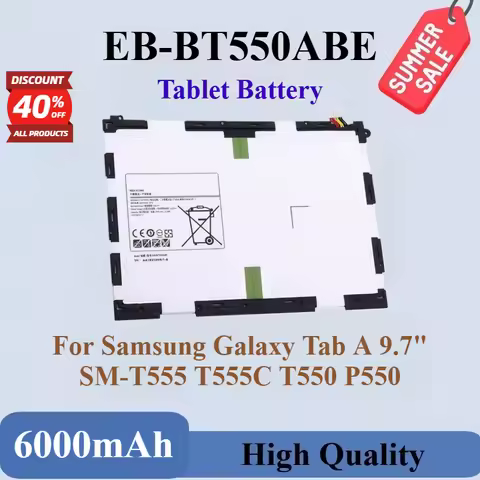 New EB-BT550ABE Replacement Tablet Battery 3.8V 6000mAh For Samsung Galaxy Tab A 9.7" SM-T555 T555C 