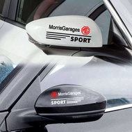 2Pcs MG Rearview Mirror Sticker Modified Car Body Tail Decals Symbolize Badge for HS ZR TF MG4 MG5 M
