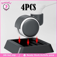 [Lovoski] 4Pcs Furniture Caster Cups 4.9"x4.9" Gripper Furniture Feet Rubber Floor Pads Square Wheel