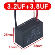 CBB61 Electric Fan Rotating Page Fan Ceiling Fan Capacitor 250V Smoke Machine Three-Wire Dual Capaci