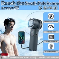🧊Mini Air Conditioner 🧊Handheld Fan Portable 9800mAh Bladeless Mini Fan Recharable 100 Level Adjustm
