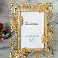 Retro European Butterfly Photo Frame Table 6-inch Creative Couple Table Photo Frame Photo Frame Phot