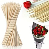 45-50 PCS FLOWER/BBQ BAMBOO STICKS 40CM/50CM X 3MM FOR FLOWER STEM, BBQ HANDLE, FLOWER STICKS