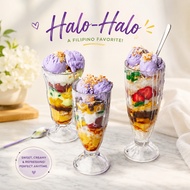 LINLAN NEW CLEAR GLASS HALO HALO AND ICE CREAM GLAASWARE HALO HALO CLEAR GLASS
