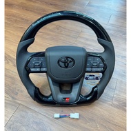 TOYOTA GR STEERING WHEEL DESIGN LC300 PIANO BLACK