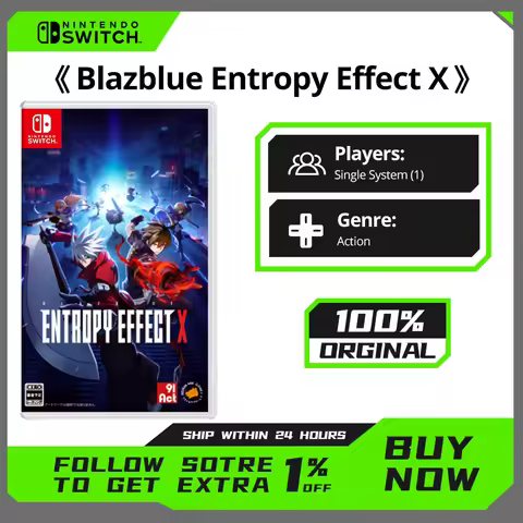 Nintendo Switch Games Deals - Blazblue Entropy Effect X - 100% Original Cartridge Physical Card supp