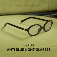 Cyxus Blue Light Blocking sunglasses for women men Photochromic Glasses Oval Frame Radiation protect