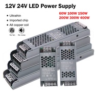 12V 24V For LED Strip AC176-264V Ultra Thin Transformers Light 400W Driver Power Adapter
