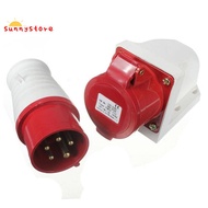 16 Amp 5 pin Plug & Socket IP44 3 Phase 380-415v 3P + N + Earth 16A