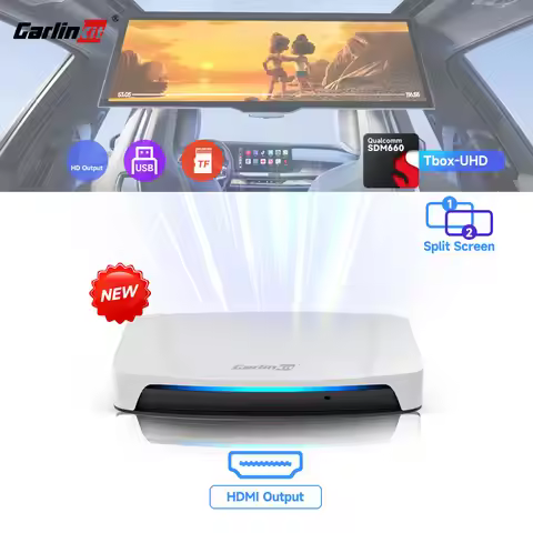 HDMI CarlinKit Android 13 CarPlay Ai Box SDM660 6225 Wireless CarPlay Android Auto Video TV Streamin