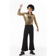 Disco Costume for Men 70s Decade Retro Party Cosplay for Adults