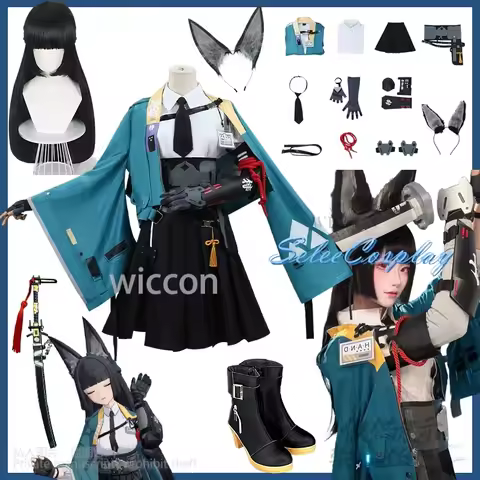 Hoshimi Miyabi Cosplay Game Zenless Zone Zero Anime Jirai Kei Girls Uniform Blue Coat Punk Y2K Dress
