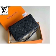 LV_ Bag M68986 POCHETTE SOFT TRUNK FULL LEATHER EMBOSSED CLUTCH Waist Bags Mini Belt Long Wallet Chain Wallets Purse Clutches Evening Pouches KP8M